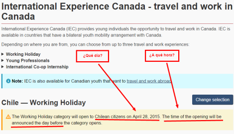 2015 Canada WH Anuncia Fecha Postulación